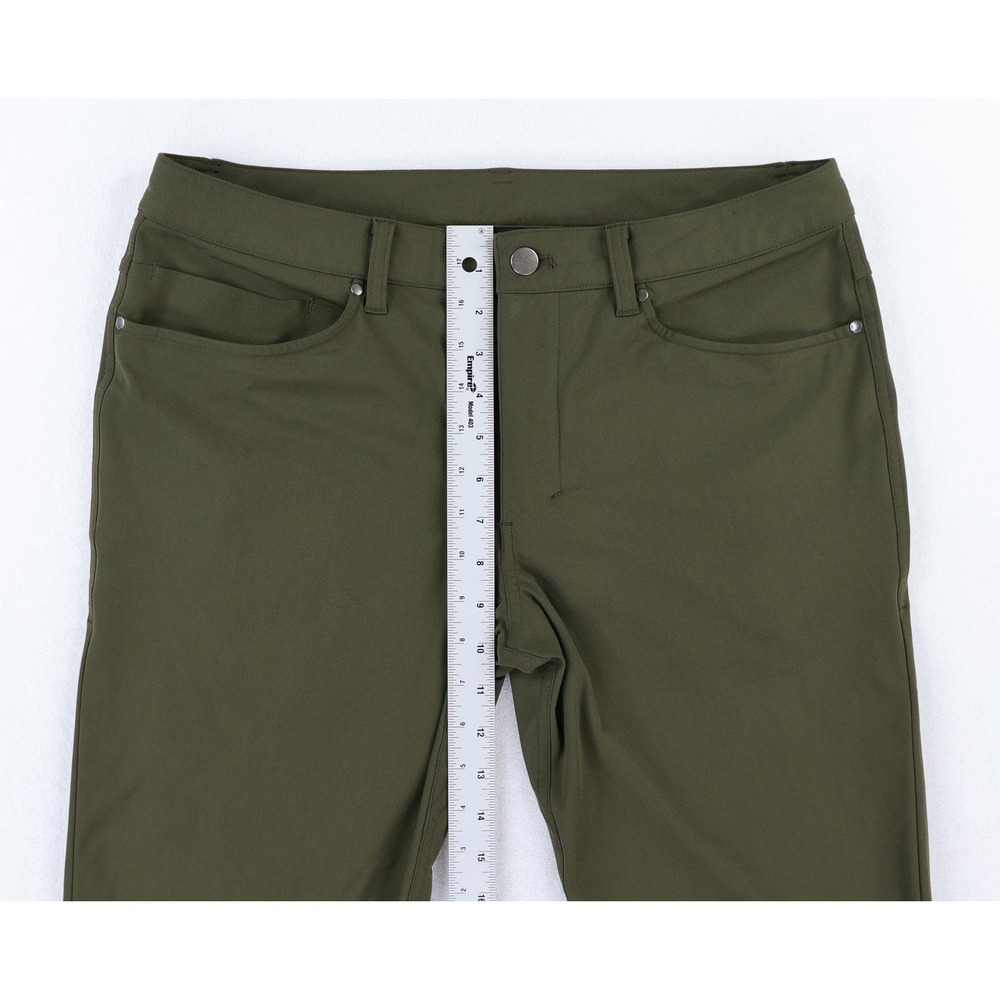 Lululemon ABC Pant Slim *Warpstreme Men's 32x30 Green Comfort Stretch M5704S - Picture 10 of 11